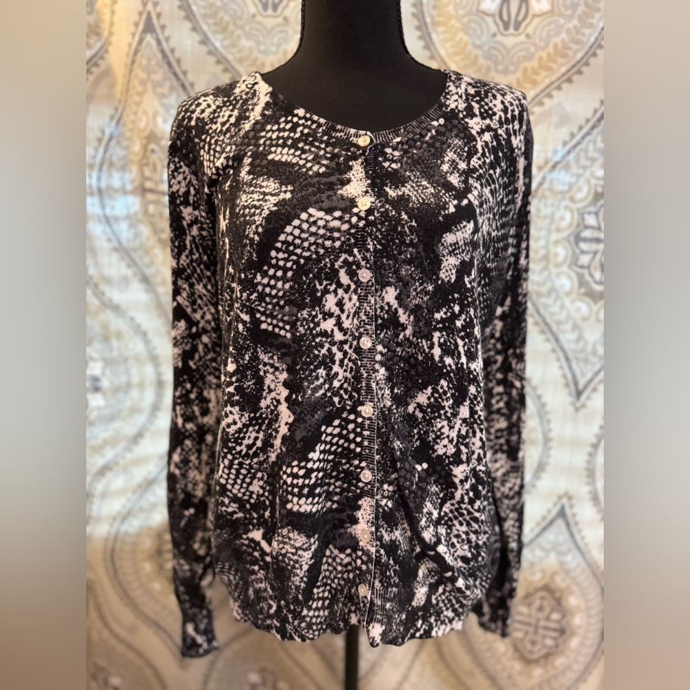 George Black and White Button Down Shirt